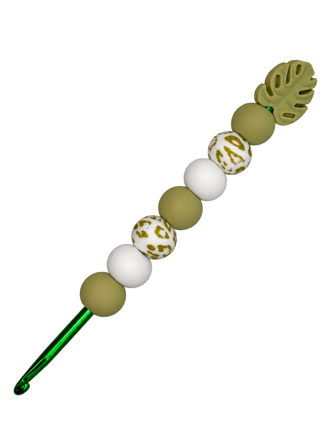 Ergonomische Häkelnadel aus Silikonperlen Gr. 4