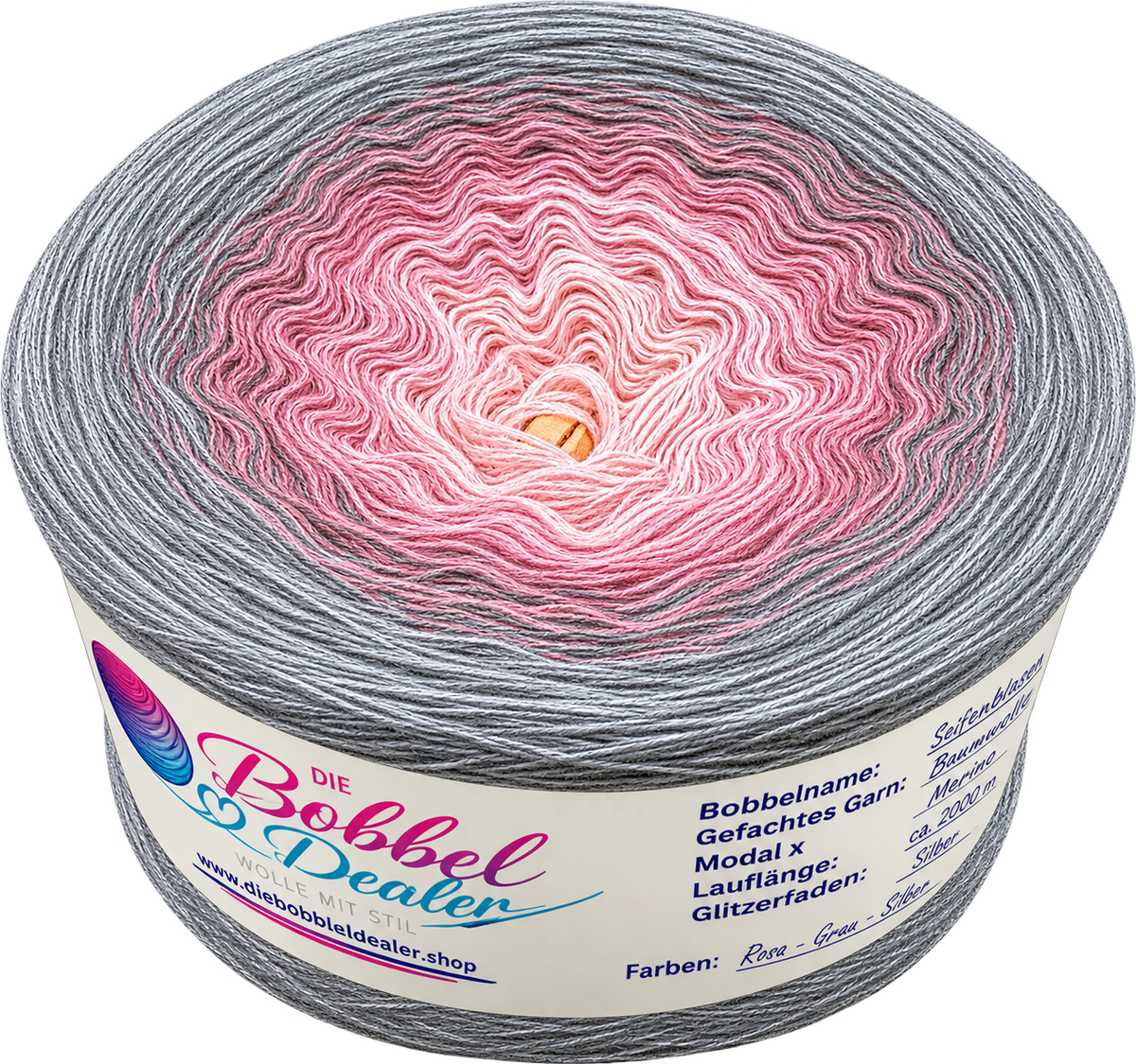 BOBBEL "SMOKEY ROSE" mit Verlauf
