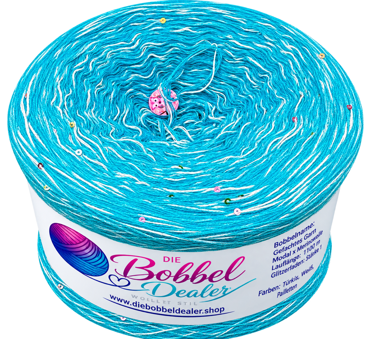 BOBBEL "TÜRKIS-PAI" PAILETTEN