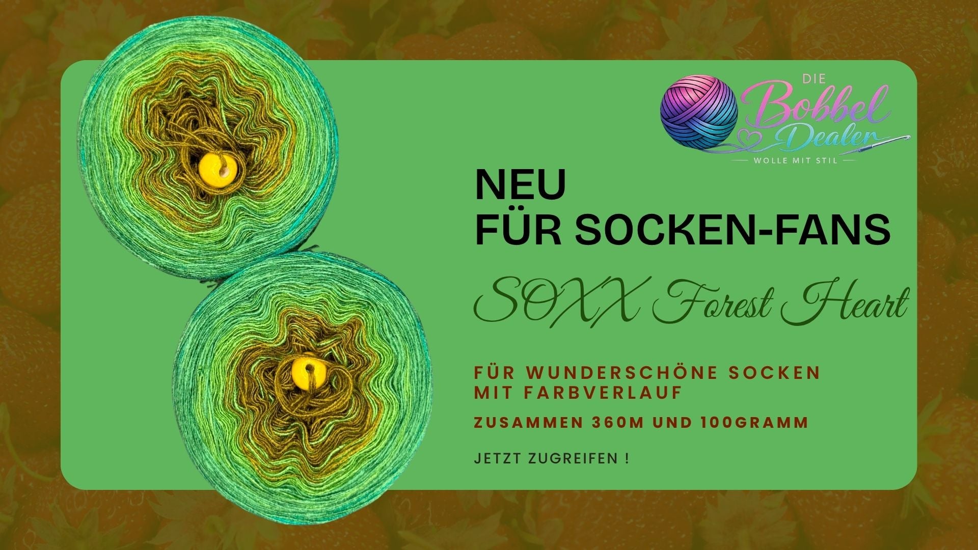 SOXX BOBBEL "FOREST HEART" mit Verlauf