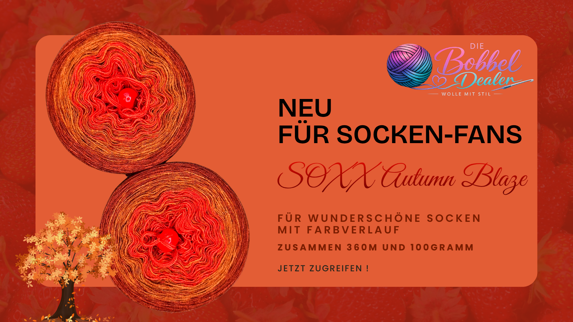 SOXX BOBBEL "AUTUMN BLAZE" mit Verlauf