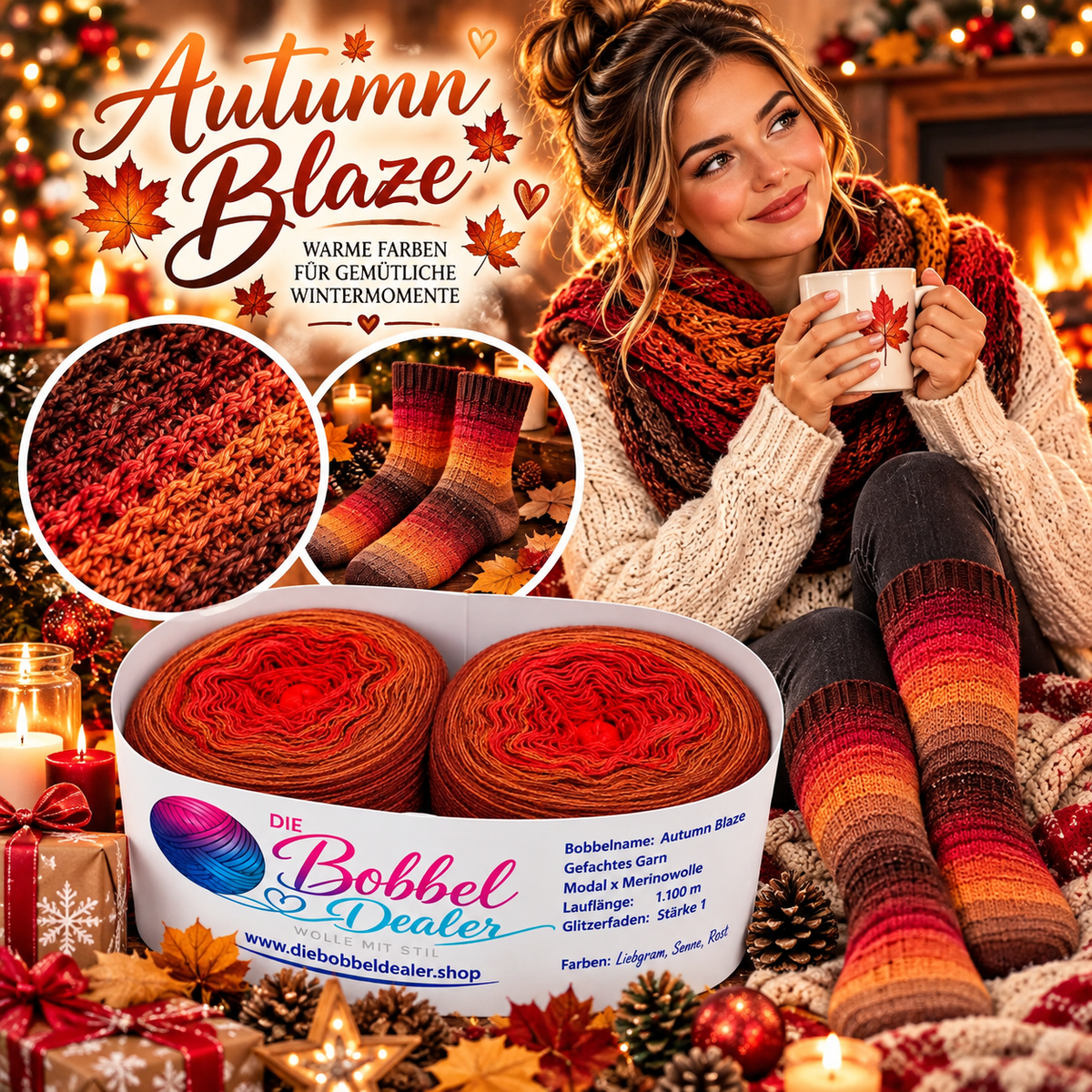 SOXX BOBBEL "AUTUMN BLAZE" mit Verlauf