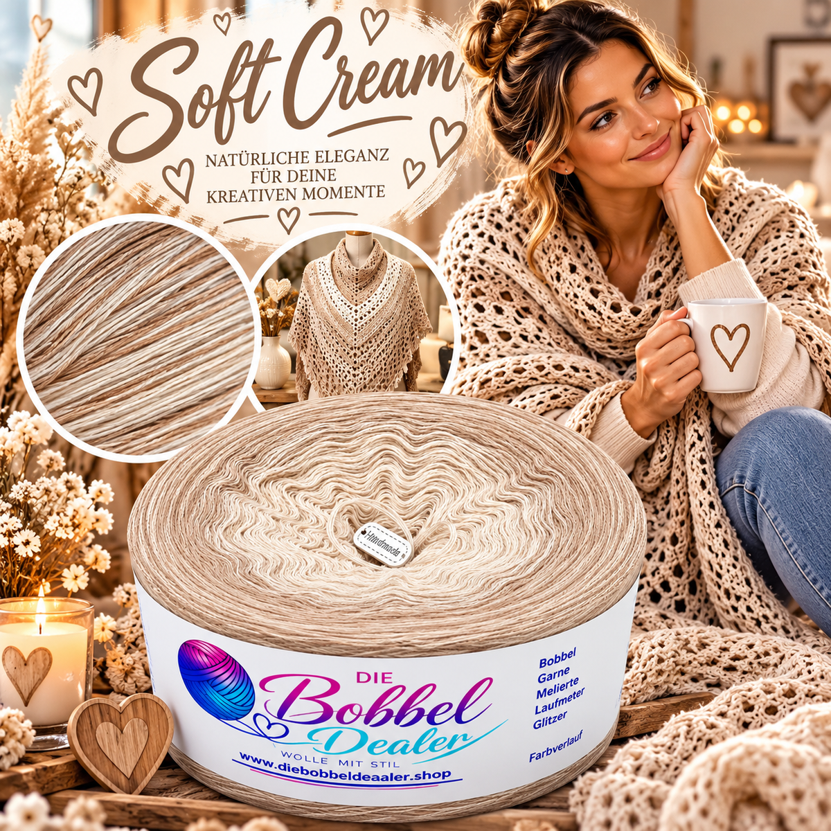 BOBBEL "SOFT CREAM" mit Verlauf