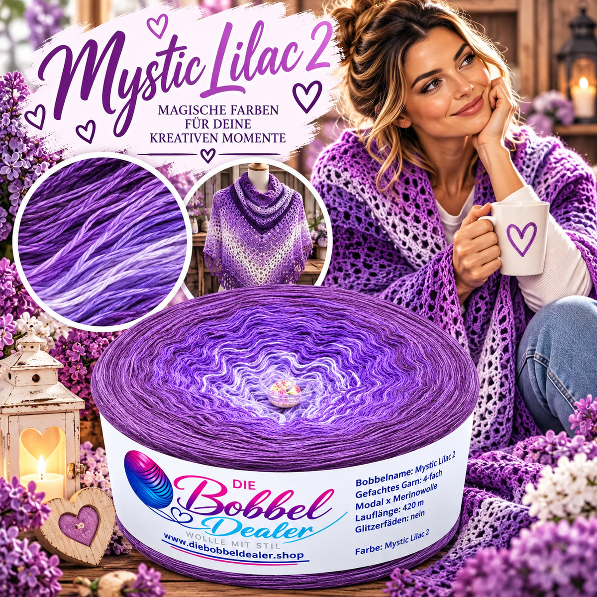 BOBBEL "MYSTIC LILAC 2" mit Verlauf
