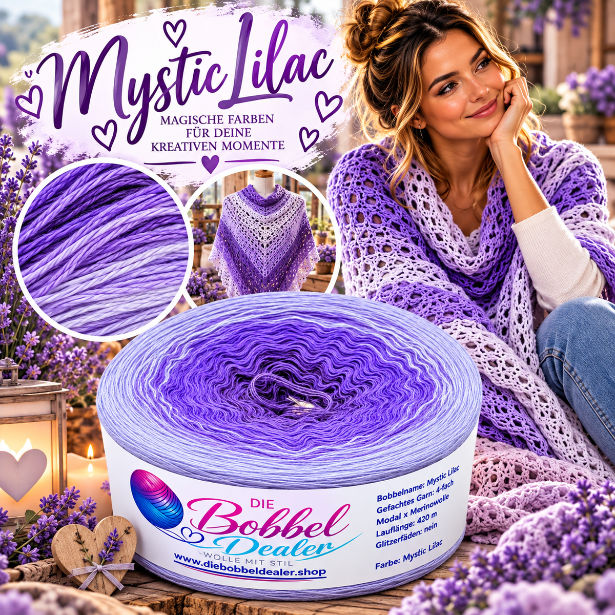 BOBBEL "MYSTIC LILAC" mit Verlauf