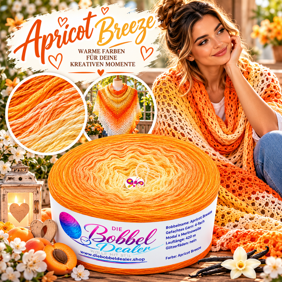 BOBBEL "APRICOT BREEZE" mit Verlauf