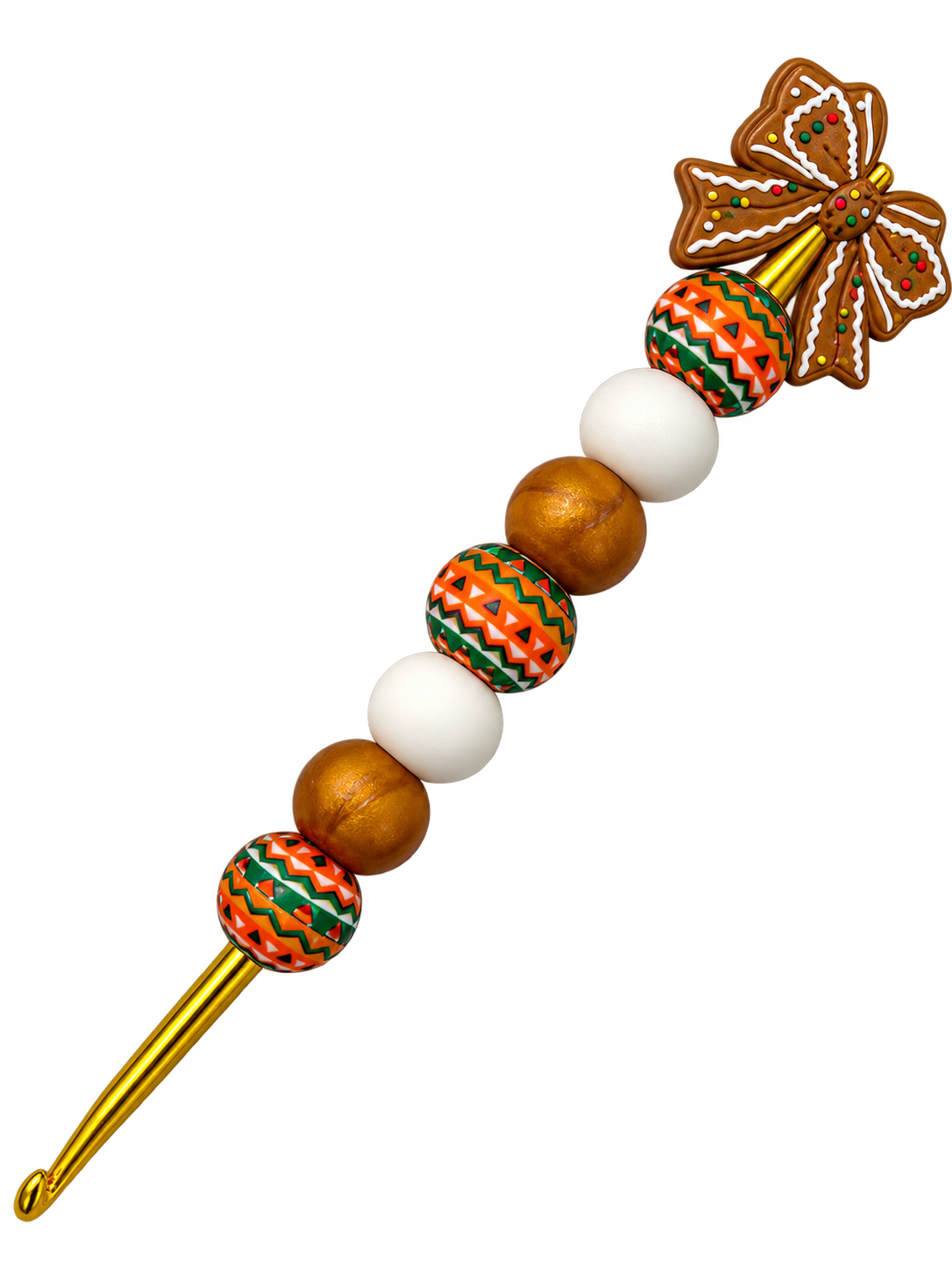 Ergonomische Häkelnadel aus Silikonperlen Gr. 3,5