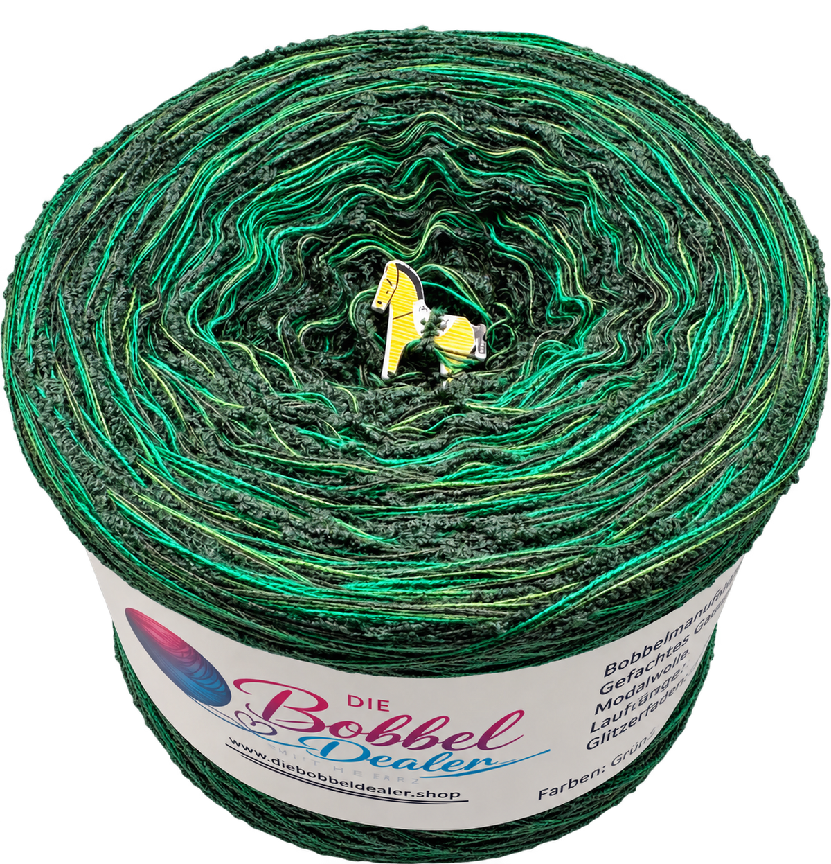 FLAUSCH-BOBBEL "MYSTIC MOSS" mit Bouclefaden
