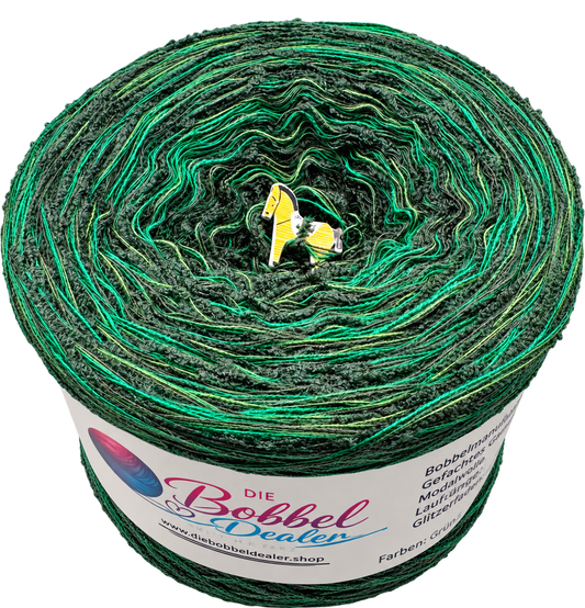 FLAUSCH-BOBBEL "MYSTIC MOSS" mit Bouclefaden