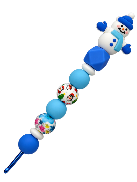 Ergonomische Häkelnadel aus Silikonperlen Gr. 2,5