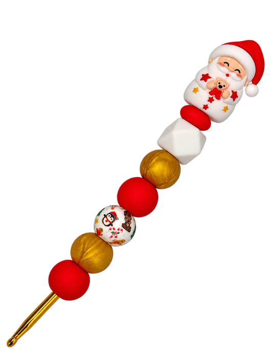 Ergonomische Häkelnadel aus Silikonperlen Gr. 3,5