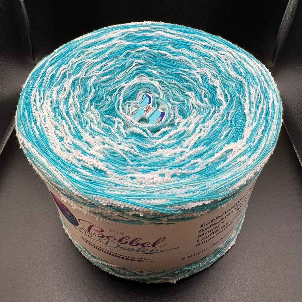 FLAUSCH-BOBBEL "CLOUDY SKY" mit Bouclefaden