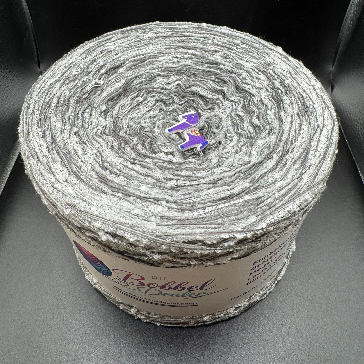 FLAUSCH-BOBBEL "STORMY SKY" mit Bouclefaden