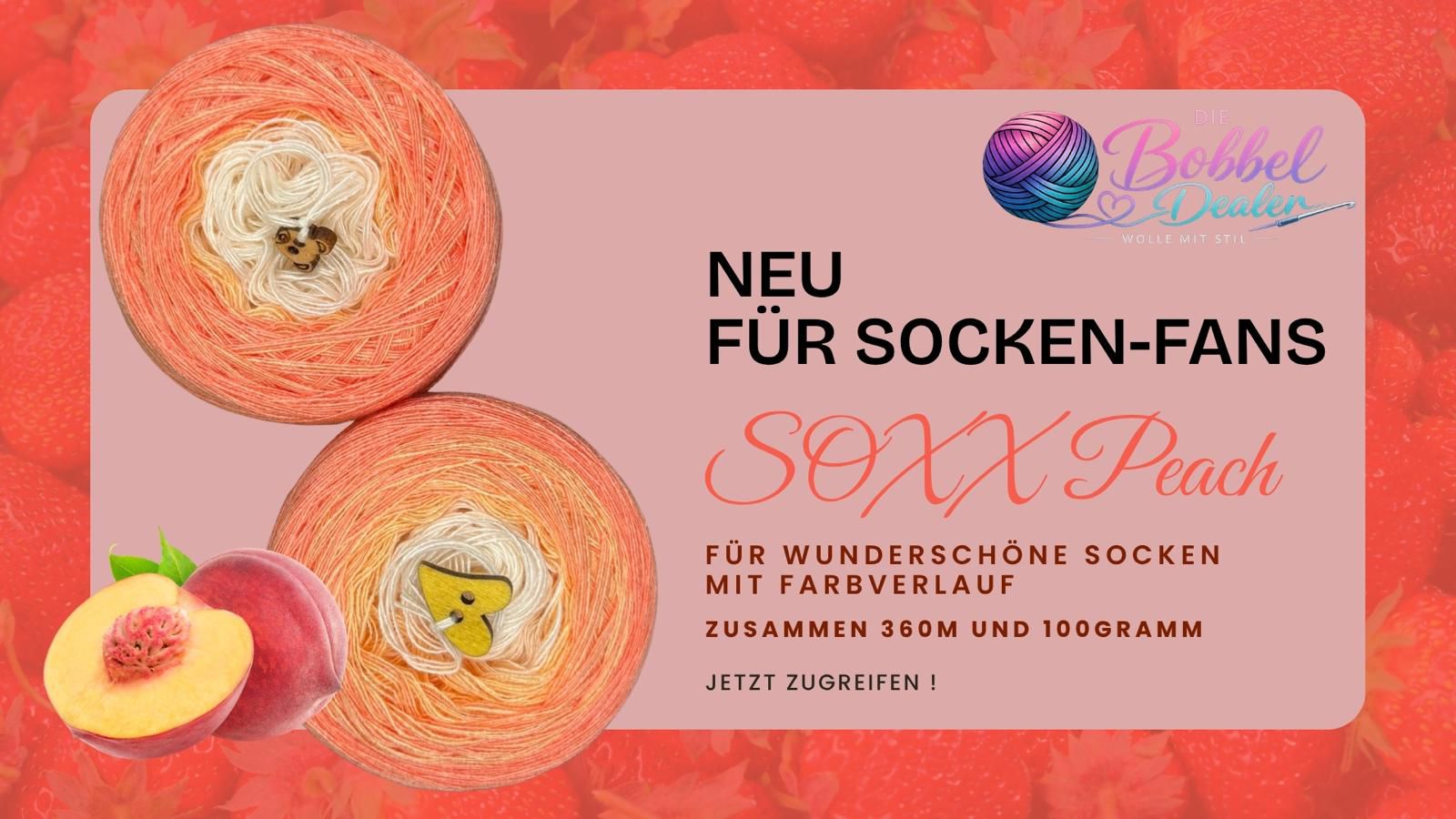SOXX BOBBEL "PEACH" mit Verlauf