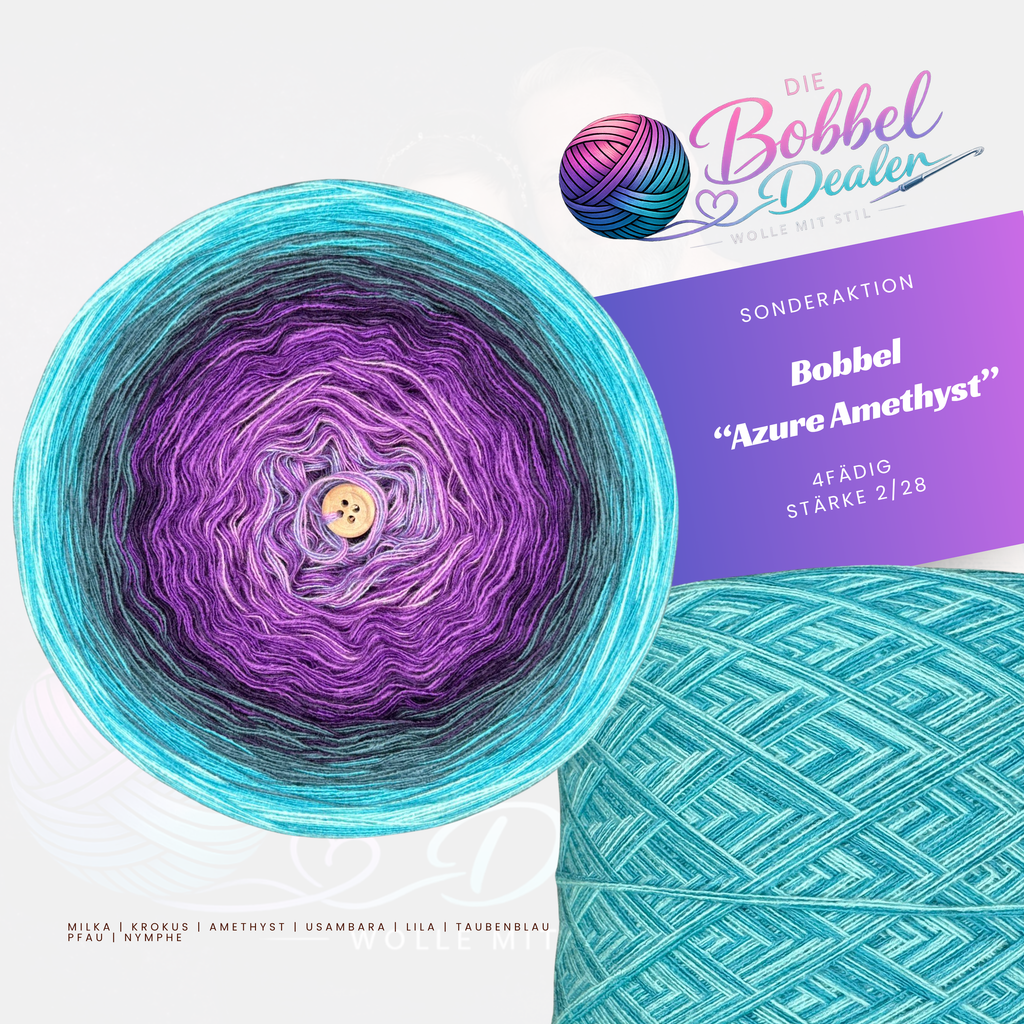 BOBBEL "AZURE AMETHYST" mit Verlauf