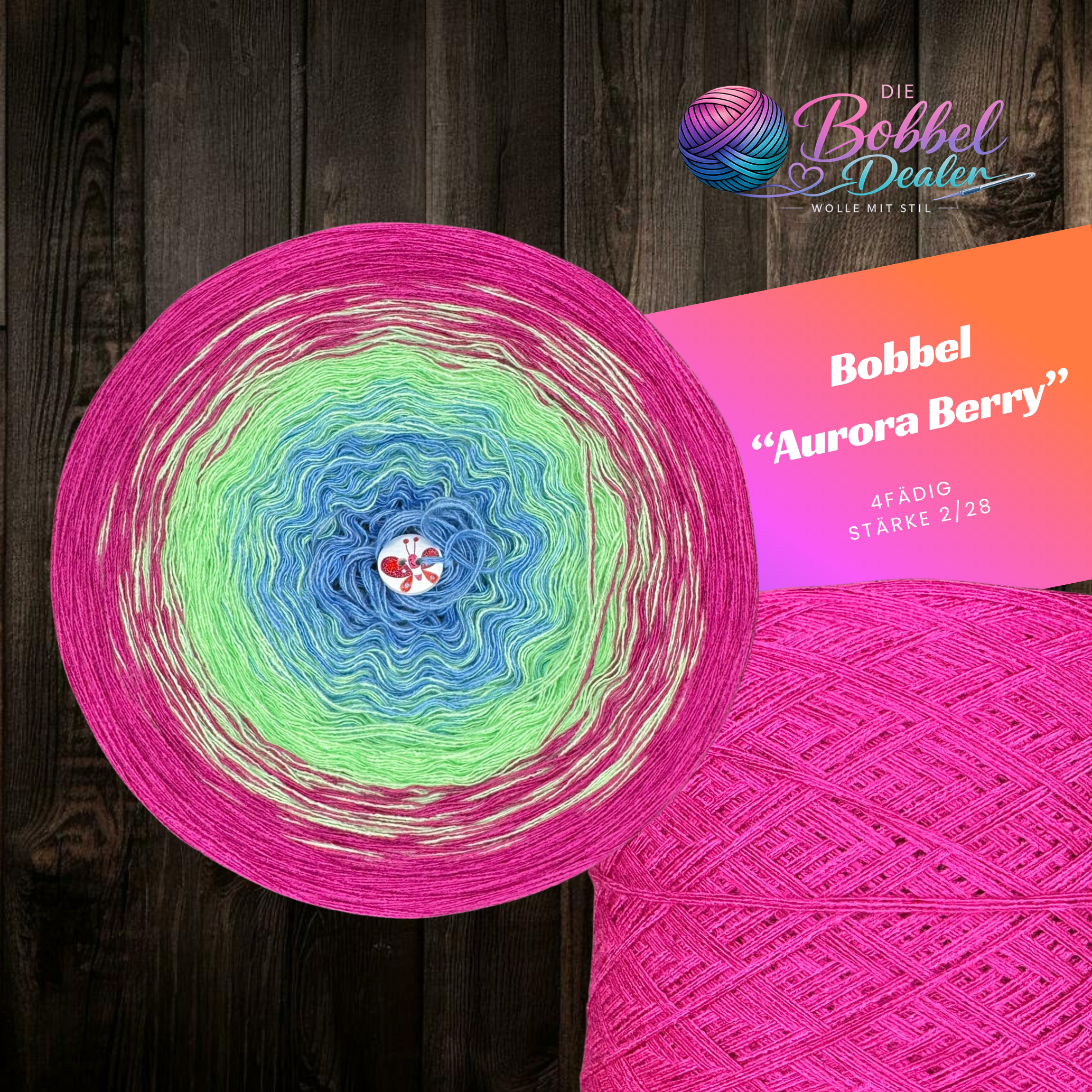BOBBEL "AURORA BERRY" mit Verlauf