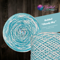 FLAUSCH-BOBBEL "CLOUDY SKY" mit Bouclefaden
