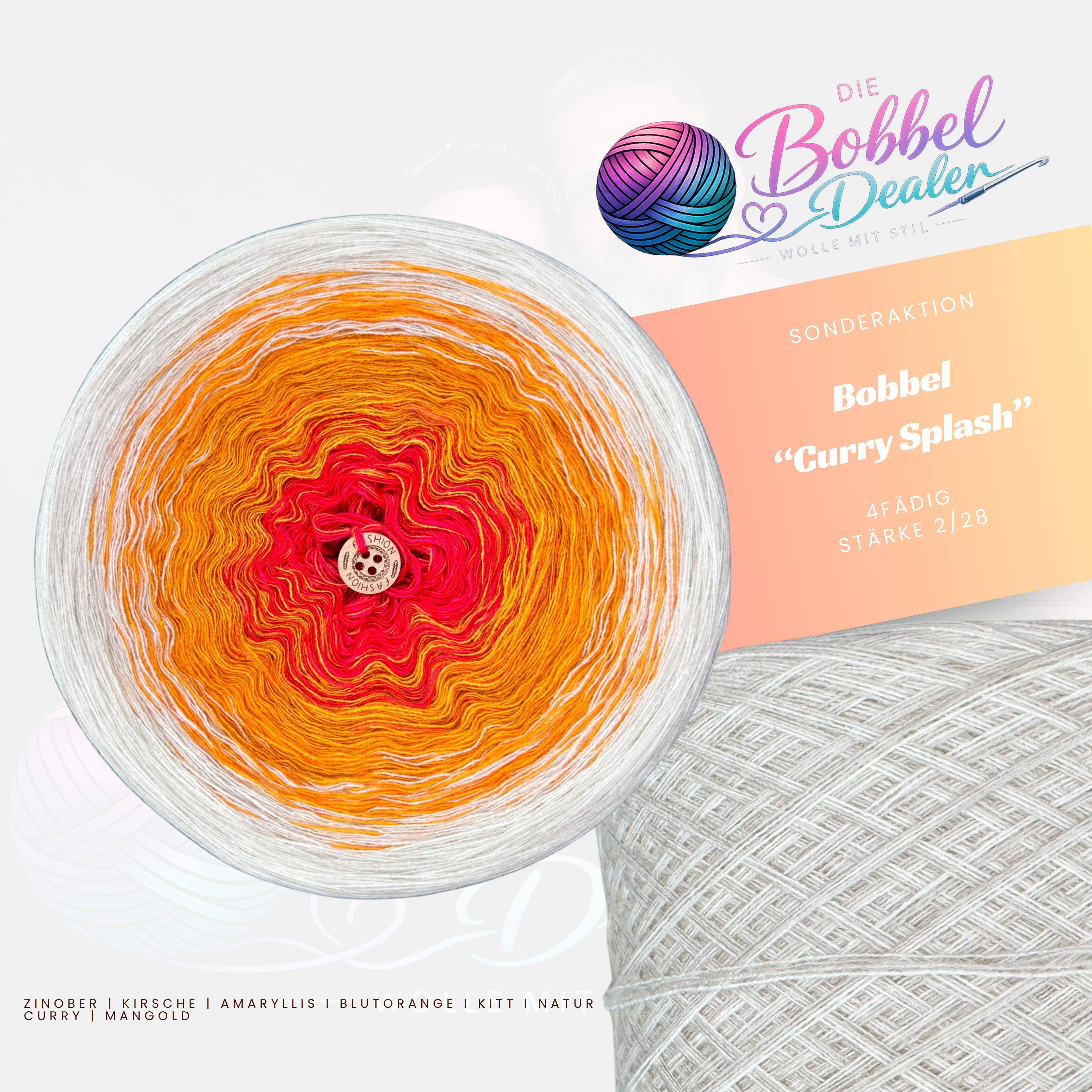 BOBBEL "CURRY SPLASH" mit Verlauf