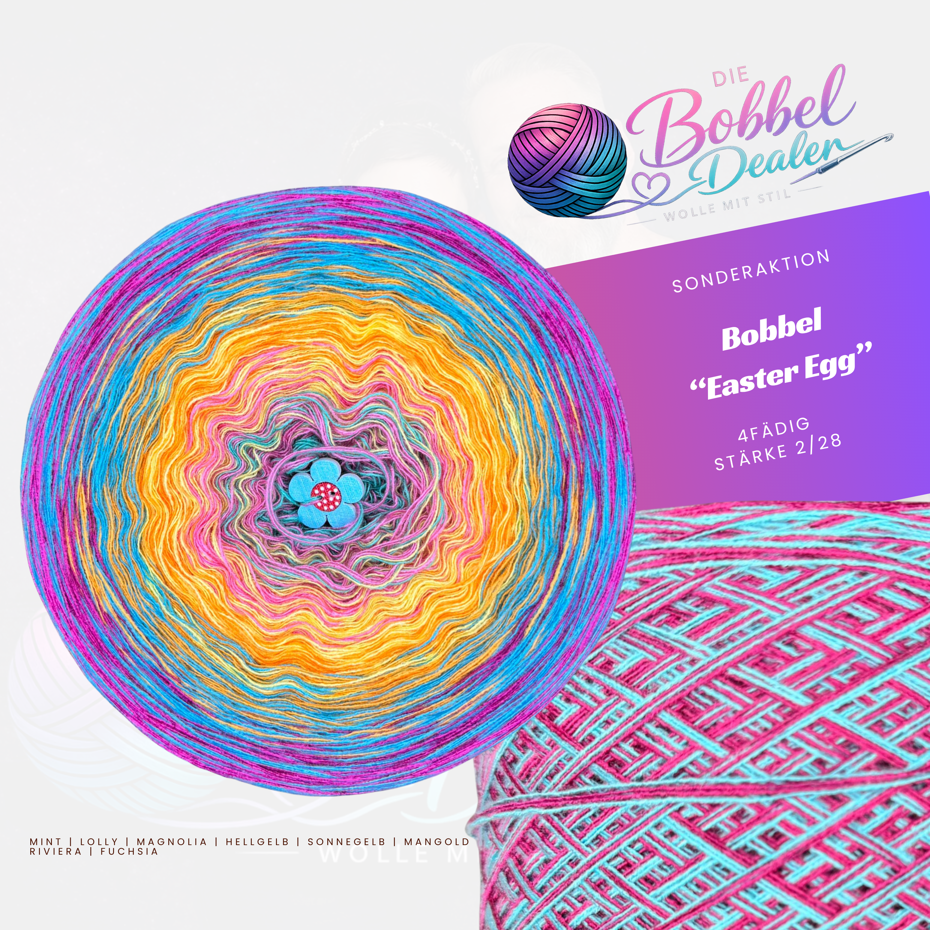 BOBBEL "EASTER EGG" mit Verlauf