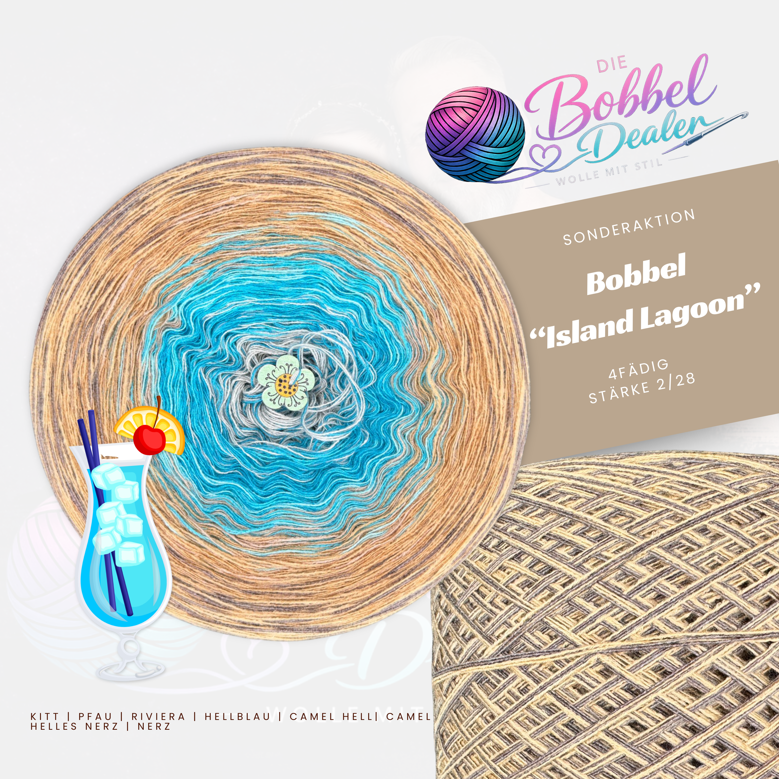 BOBBEL "ISLAND LAGOON" mit Verlauf