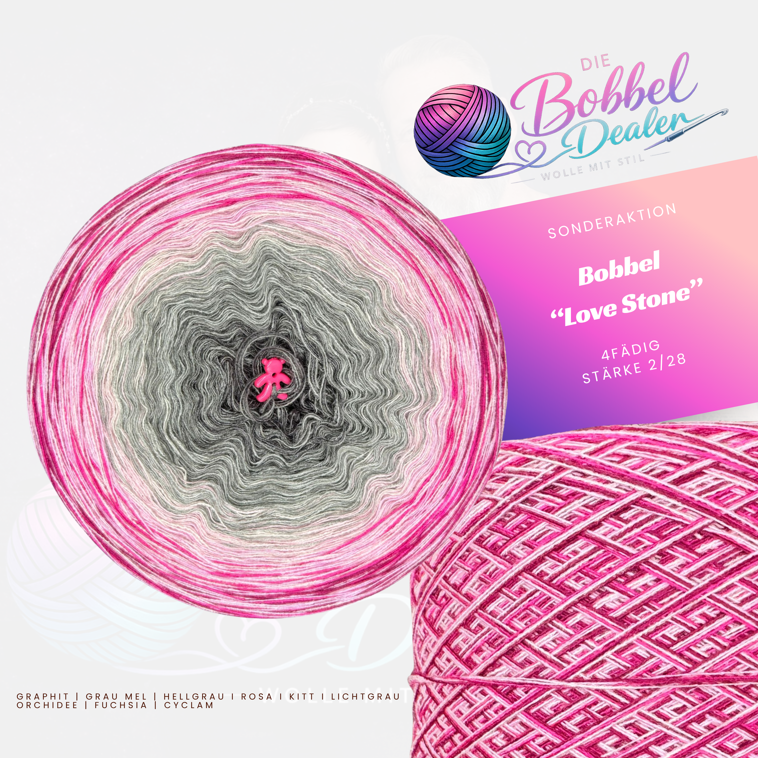 BOBBEL "LOVE STONE" mit Verlauf