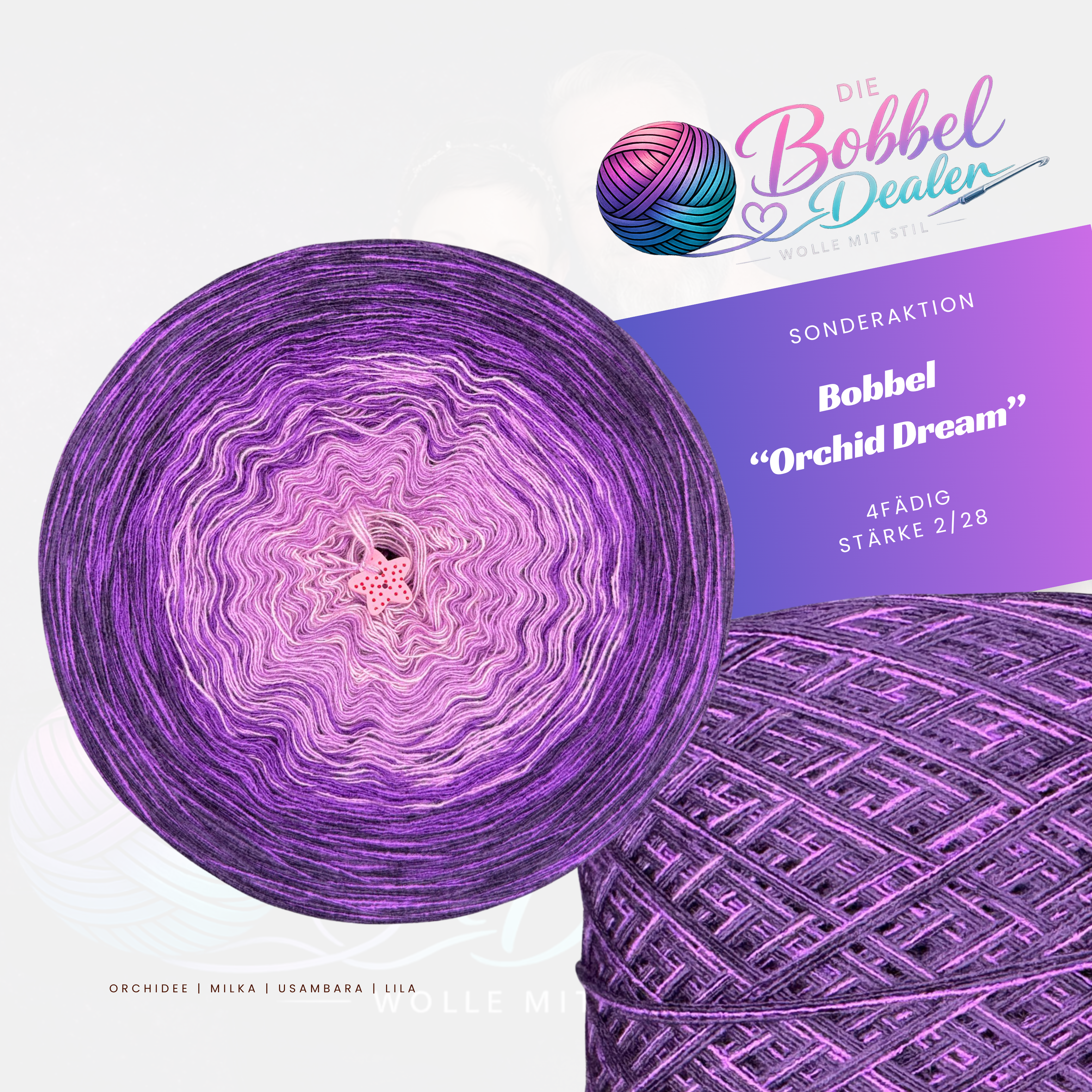 BOBBEL "ORCHID DREAM" mit Verlauf