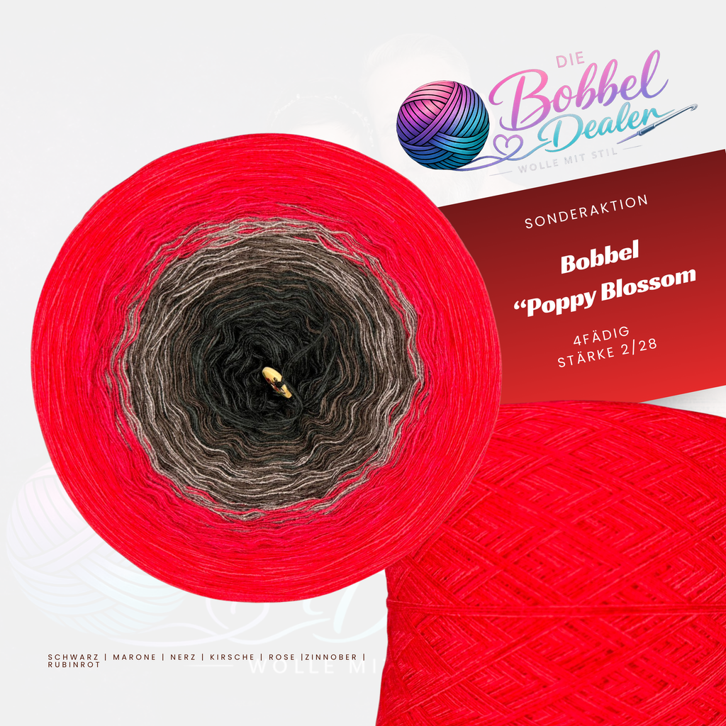BOBBEL "POPPY BLOSSOM" mit Verlauf