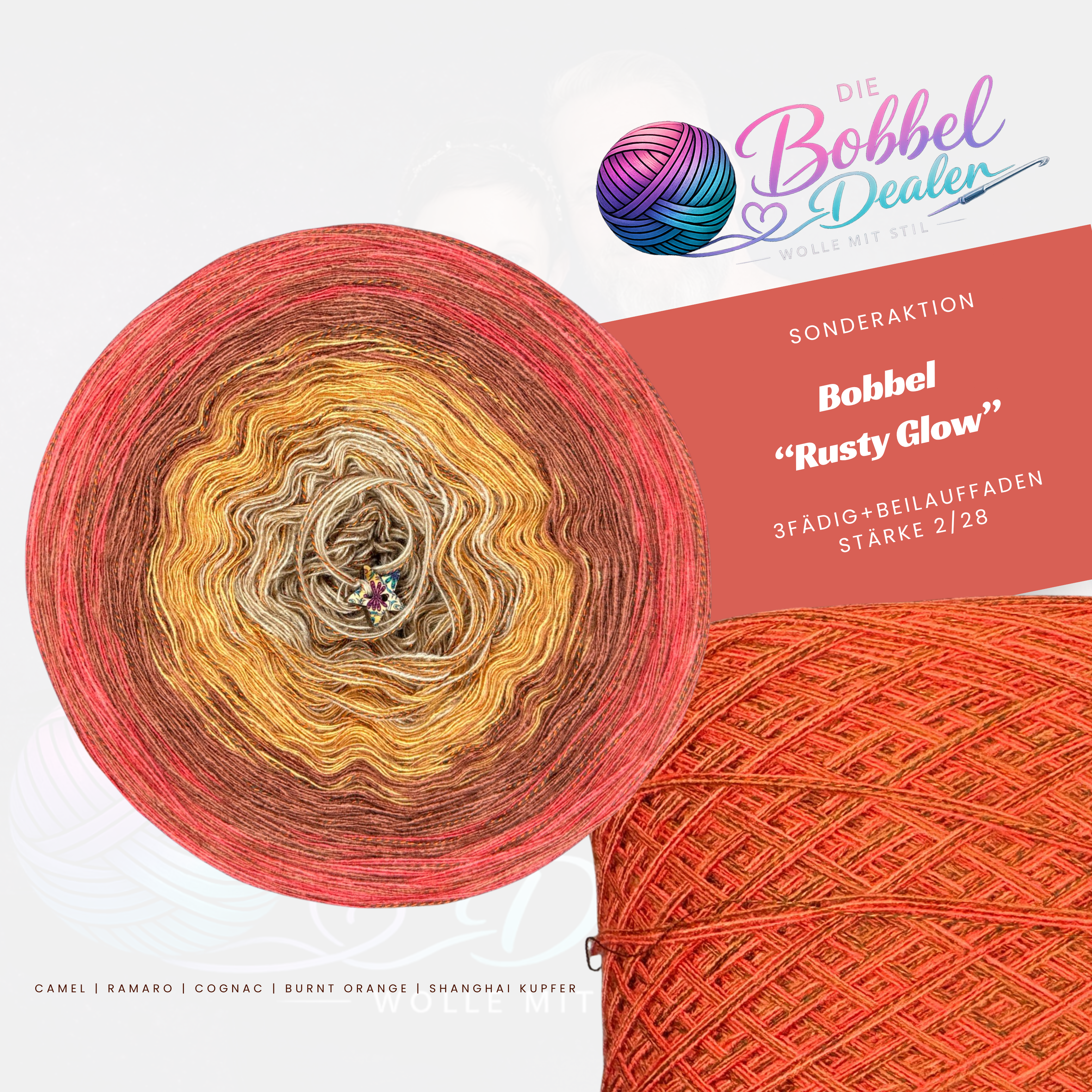BOBBEL "RUSTY GLOW" mit Verlauf