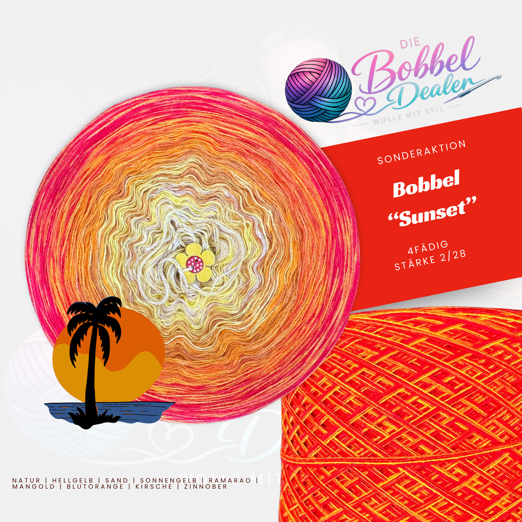 BOBBEL "SUNSET" mit Verlauf